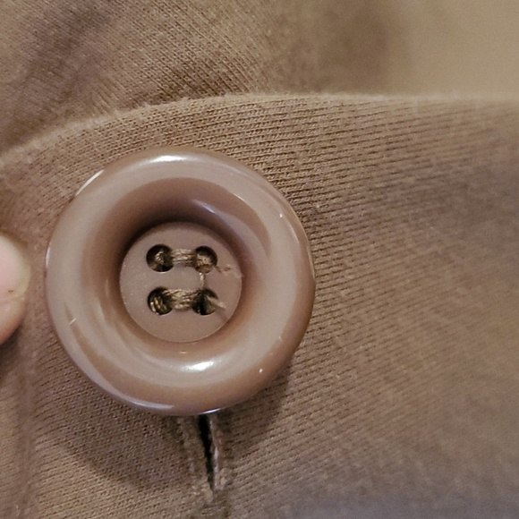 ModCloth Fine and Sandy Blazer in Khaki (Tan) One Button 3/4 Sleeves Size 4X - Picture 7 of 12